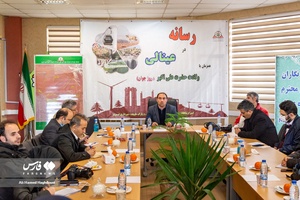 بابک دانش پناه، مدیرعامل سازمان عمران و توسعه عون‌بن‌علی و پارک طبیعت شهرداری تبریز در جمع خبرنگاران