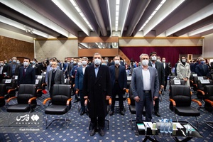 حضورسید رضا فاطمی‌امین وزیر صمت و محسن رضایی معاون اقتصادی رئیس‌جمهور در بیست و پنجمین سالروز ملی صادرات 