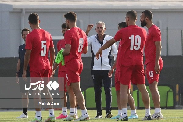 گزارش تصویری از آخرین تمرین تیم ملی پیش از بازی با انگلیس