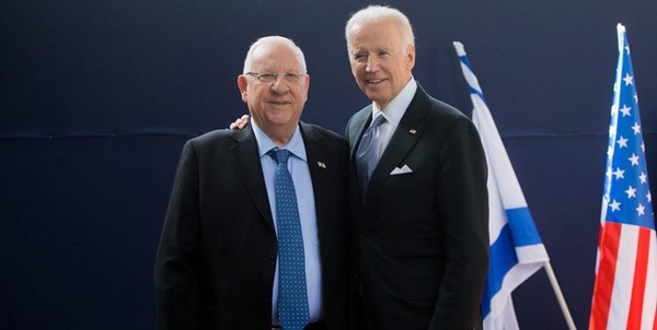 بایدن و «رووین ریولین» رئیس رژیم صهیونیستی