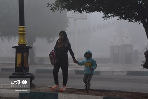 مه صبحگاهی در آبادان