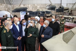بازدید محمدباقر قالیباف رئیس مجلس شورای اسلامی از نمایشگاه پارک ملی هوافضا
