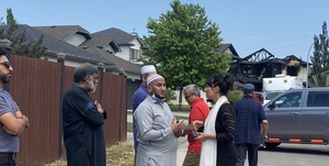  آتش‌سوزی در شهر چسترمر کانادا