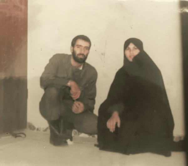 عکسی منتشرنشده از سپهبد شهید علی شادمانی و همسرش