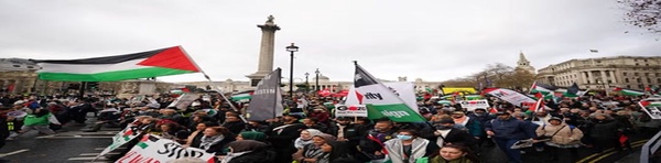 تظاهرات حمایت از فلسطین در لندن