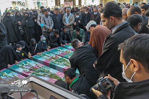 تشییع 5 شهید گمنام در زاهدان