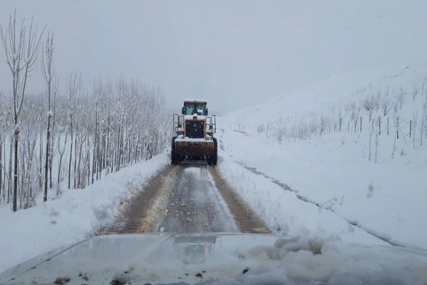 دلفان برف جاده