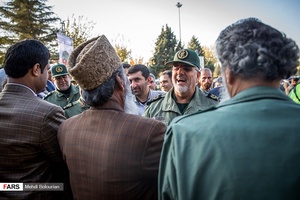 سردار پاکپور فرمانده نیروی زمینی سپاه در مراسم افتتاح 4150 پروژه عمرانی و محرومیت‌زدایی نیروی زمینی سپاه