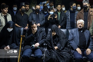 مراسم  وداع با پیکر شهید مدافع حرم مصطفی چگینی در معراج شهدای تهران