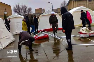 امدادرسانی طلاب به زلزله زدگان خوی