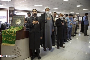 صلوات خاصه حضرت امام رضا(ع) با حضور کاروان «زیر سایه خورشید» در تحریریه خبرگزاری فارس