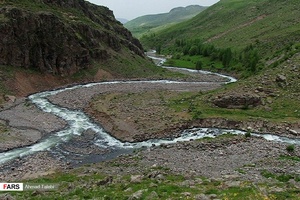 رودهای  جاری دامنه های کوه سهند