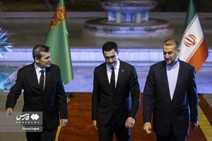 دیدار سردار بردی محمداف معاون رئیس جمهور و رشید مردوف وزیر خارجه ترکمنستان با امیرعبداللهیان وزیر امور خارجه 