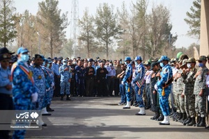 تشییع پیکر شهدای سقوط جنگنده ارتش در پایگاه هشتم شکاری نیروی هوایی