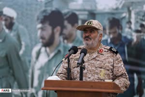 سخنرانی سردار جلیل بابازاده فرمانده سپاه حضرت عباس(ع) استان اردبیل در مراسم افتتاحیه نمایشگاه رزمی و فرهنگی دفاع مقدس 