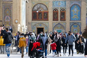 گردشگران نوروزی در کاخ گلستان 