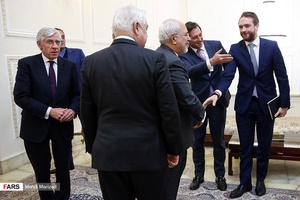 دیدار جک استراو وزیر خارجه اسبق انگلیس و هیأت همراه با محمدجواد ظریف