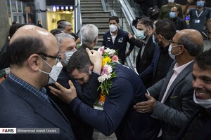 استقبال از ملی پوشان تیم ملی کشتی آزاد 