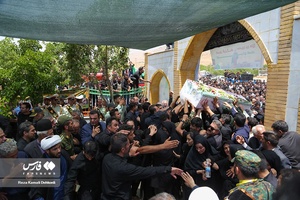تشییع و خاکسپاری شهید «علی شوقی آلیکوهی»