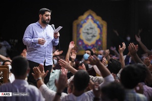 مدیحه‌سرایی حاج سیدمجید بنی‌فاطمه در جشن عید سعید غدیر هیئت ریحانة الحسین(س)