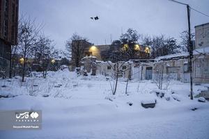 برف زمستانه اردبیل / چهارراه