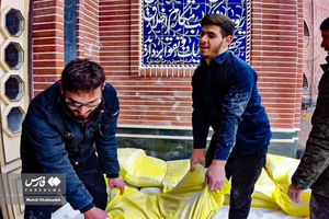 امدادرسانی طلاب به زلزله زدگان خوی