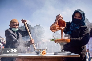 جشنواره سمنو پزان در بجنورد
