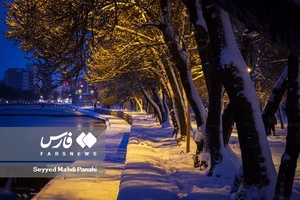 برف زمستانه اردبیل