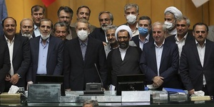 آخرین عکس مجلس دهم عکس نمایندگان با لاریجانی در پایان مجلس دهم