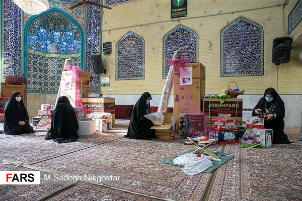 اهدا جهیزیه به نو‌عروسان نیازمند