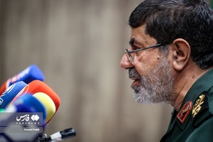 نشست خبری «سردار رمضان شریف»  سخنگو و مسئول روابط عمومی کل سپاه پاسداران انقلاب اسلامی 