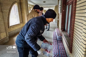 امدادرسانی طلاب به زلزله زدگان خوی