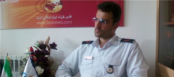 علی مقصودی مدیر عامل آتش‌نشانی رشت در بازدید از دفتر خبرگزاری فارس گیلان