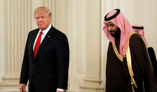 ترامپ و بن سلمان آمریکا عربستان