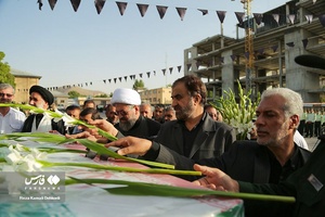 تشییع و خاکسپاری شهید «علی شوقی آلیکوهی»