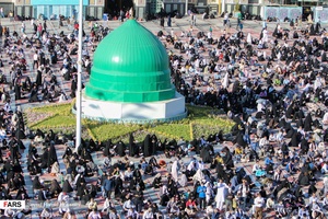 گزارش تصویری| مراسم دعای عرفه حسینی در حرم مطهر رضوی