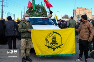 تشیع پیکر شهید مدافع حرم در پیشوا