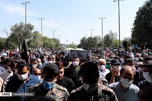 تشییع پیکر شهید مدافع وطن  امیرحسین علیخانی در قزوین