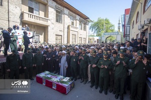 مراسم تشییع شهید مقداد مهقانی در گرگان 