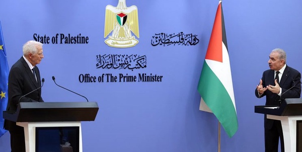 بورل و محمود عباس