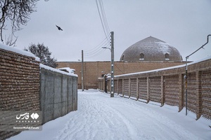 برف زمستانه اردبیل / بقعه شیخ صفی الدین اردبیل