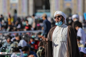 گزارش تصویری| مراسم دعای عرفه حسینی در حرم مطهر رضوی