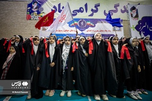 اجرای سرود سلام فرمانده در رزمایش «جهادگران فاطمی»