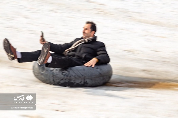 تیوپ سواری در دامنه کوه میشو