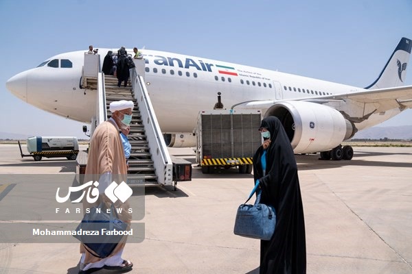 پرواز نخستین کاروان «حج تمتع» ۱۴۰۱ از شیراز 