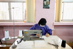 کارگاه تولید لباس محافظ پزشکی در همدان