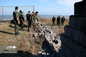 تخريب ديوار تصرفی توسط اداره ورزش و جوانان