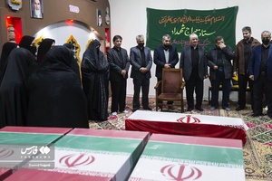 مراسم  وداع با پیکر شهید مدافع حرم مصطفی چگینی در معراج شهدای تهران