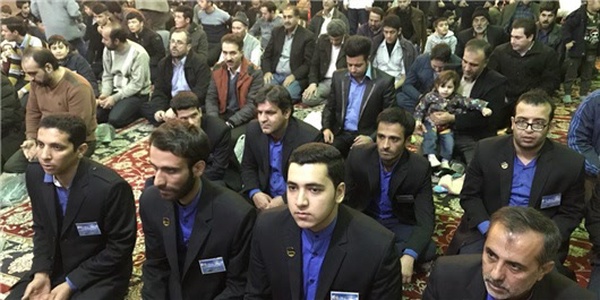 حضور خادمان امامزاده جعفر پیشوا در حرم عبدالعظیم