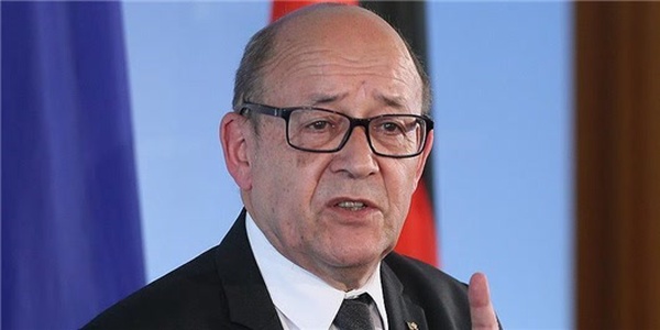 لودریان وزیر خارجه فرانسه